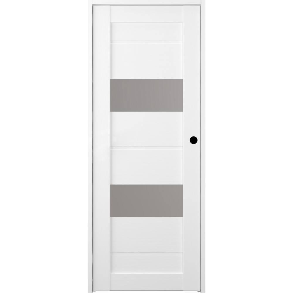 Belldinni Vita DIY-FRIENDLY Paneled Manufactured Wood and Glass Prefinished Standard Door