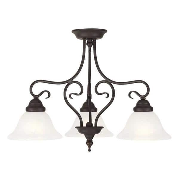 Livex Lighting Coronado 3 - Light Chandelier in  Bronze