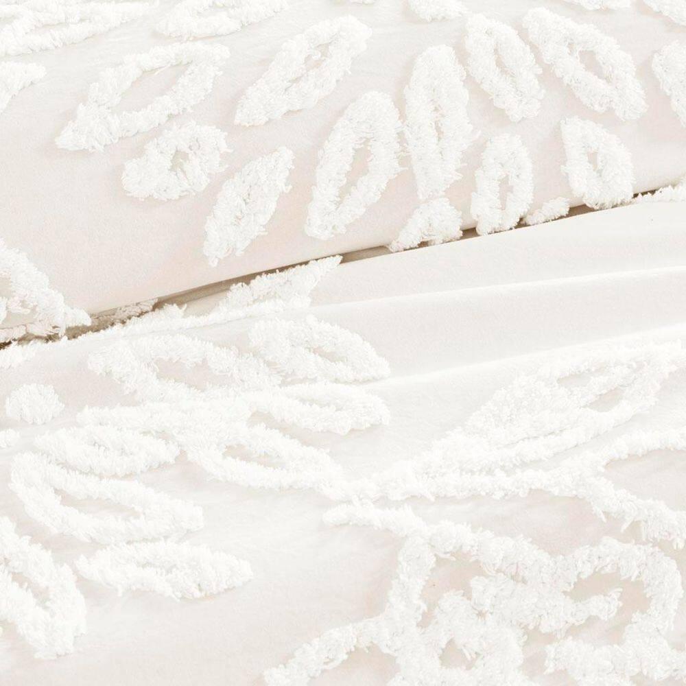 Kelly Clarkson Home Gwyneth 3 Piece Tufted Cotton Chenille Floral Duvet Cover Set