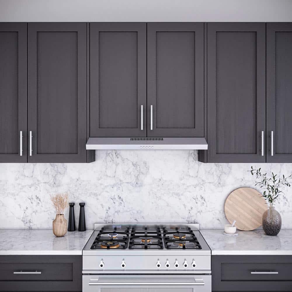 Streamline Longhena 36" 80 Cubic Feet Per Minute Convertible Under Cabinet Range Hood with Mesh Filter and Light Included