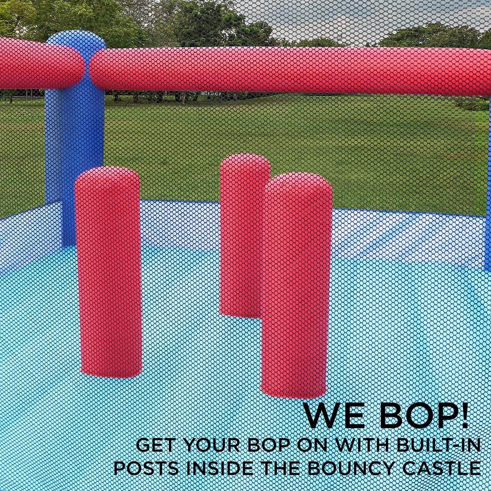 Sunny & Fun Inflatable Bounce House, Blue Bouncy Jump Castle