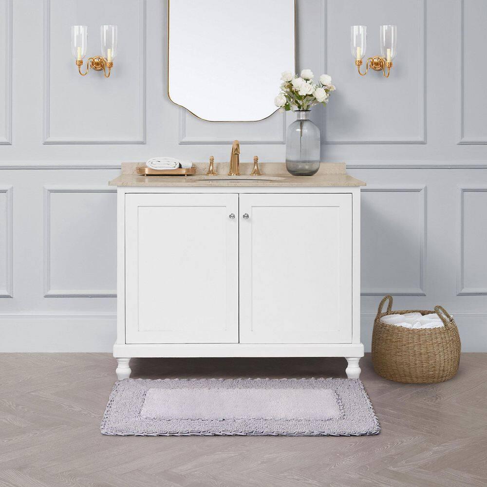 Laura Ashley Laura Ashley Ruffle 100% Cotton Bath Rugs