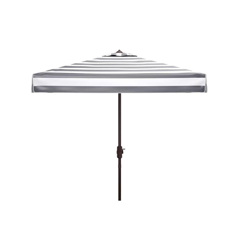 Elsa Fashion Line 7.5 Ft Square Umbrella - PAT8403 - Black/White - Safavieh
