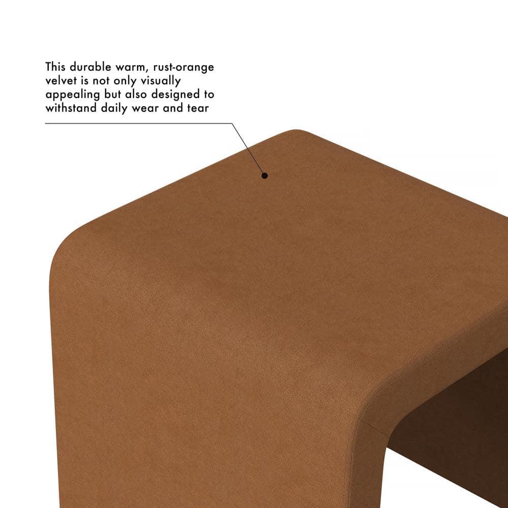 HomePop Homepop Arch Ottoman - Rust