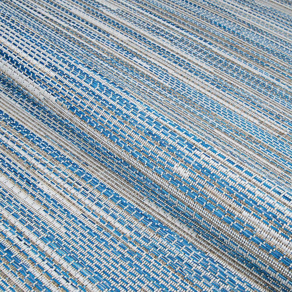 Couristan Monte Carlo Coastal Breeze Indoor/Outdoor Area Rug, 2'3" x 7'10" Runner, Ocean-Champagne