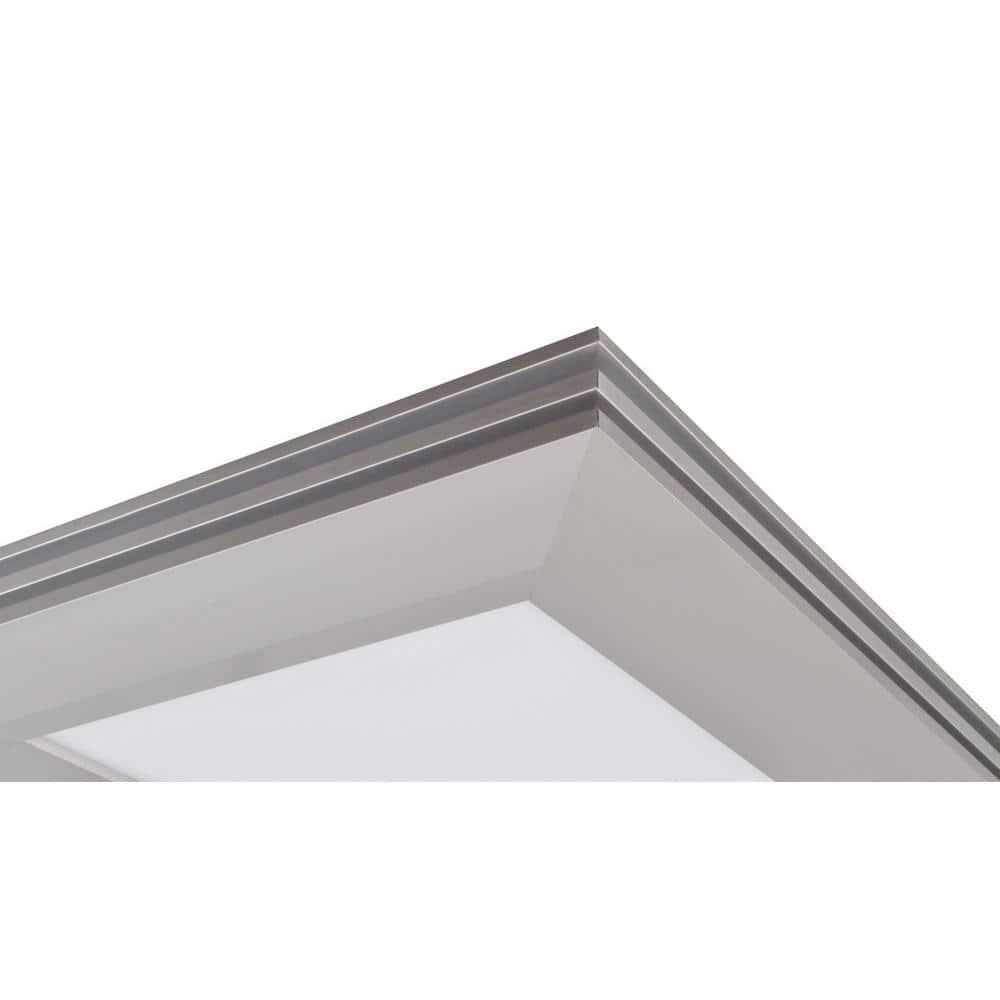 Sloane 27" Satin Nickel Square LED Flush Mount Light