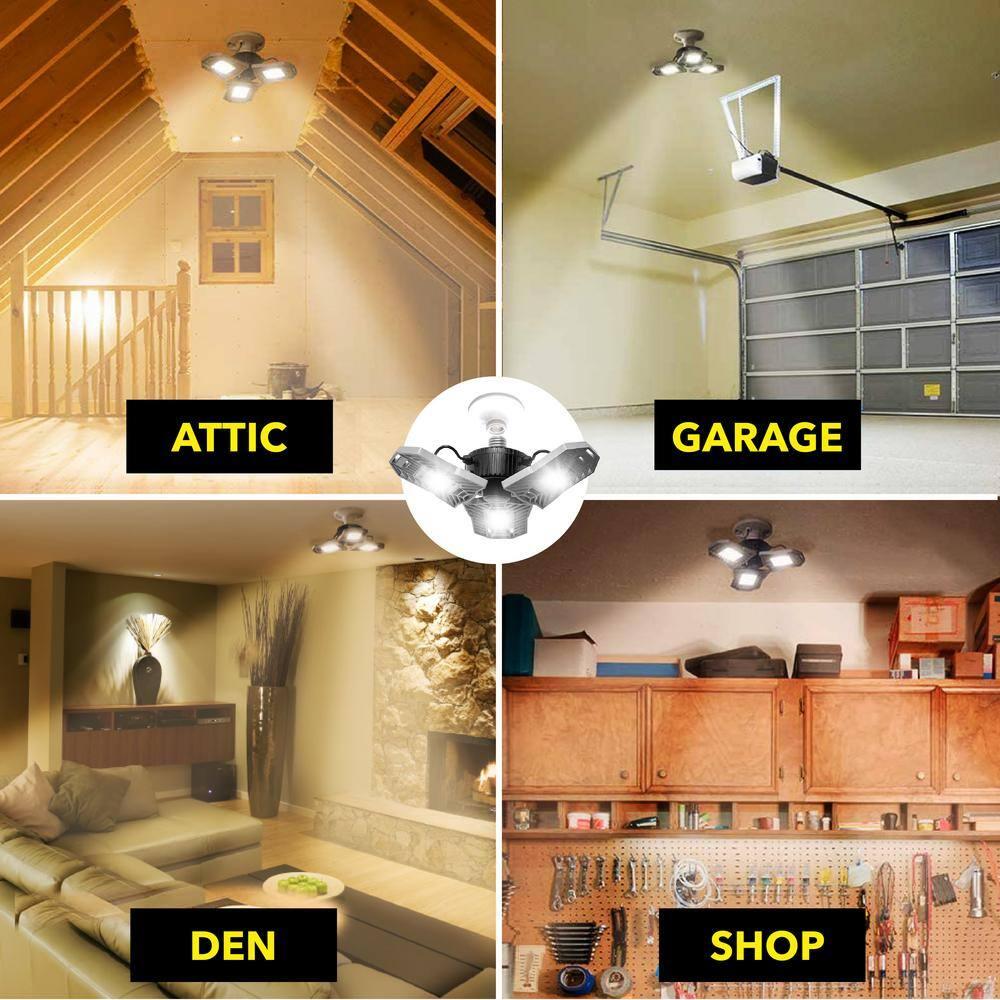 Bell + Howell Bell+Howell Triburst Multi-Directional 2000 Lumens Light, Screws Onto Any Standard Light Socket