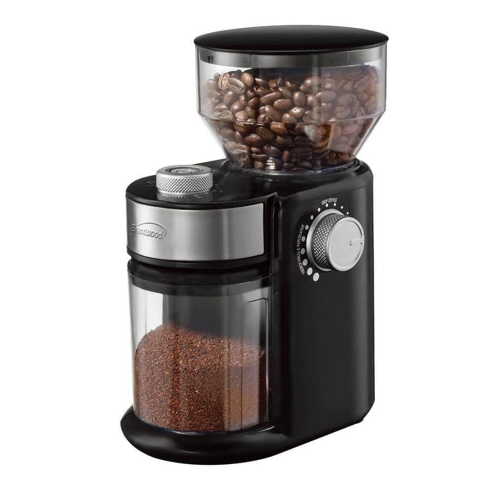 Brentwood 32-Cup Electric Automatic Burr Coffee Grinder in Black