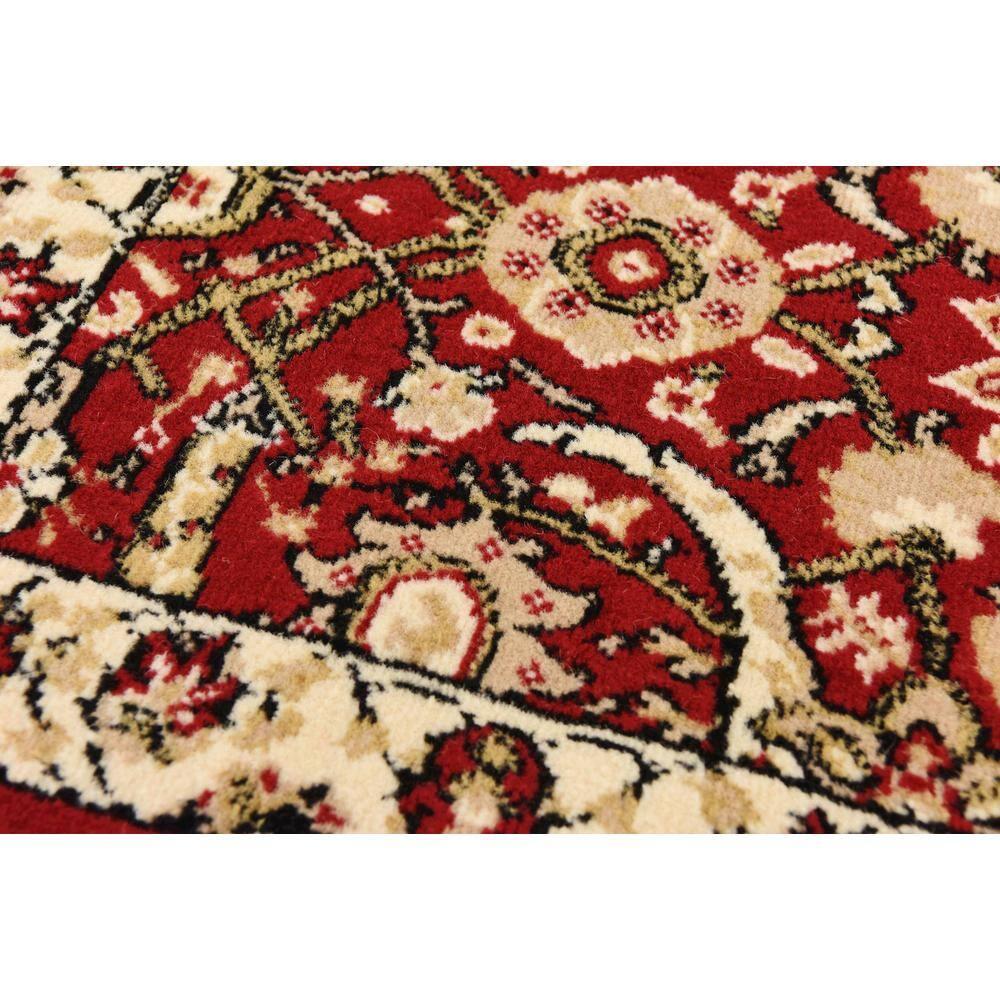 Unique Loom Cape Cod Espahan Rug Red/Beige 2' 2" x 3' 1" Rectangle Floral Traditional Perfect For Living Room Bed Room Dining Room Office