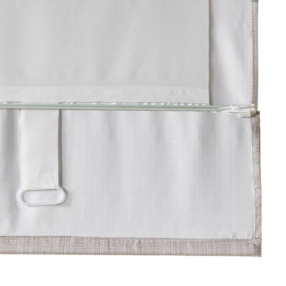 Galen Basketweave Cordless Room Darkening Roman Shade
