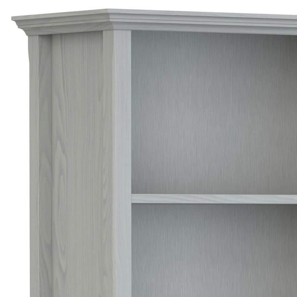 Simpli Home Amherst 30"W Solid Wood 5 Shelf Bookcase with Adjustable Shelves