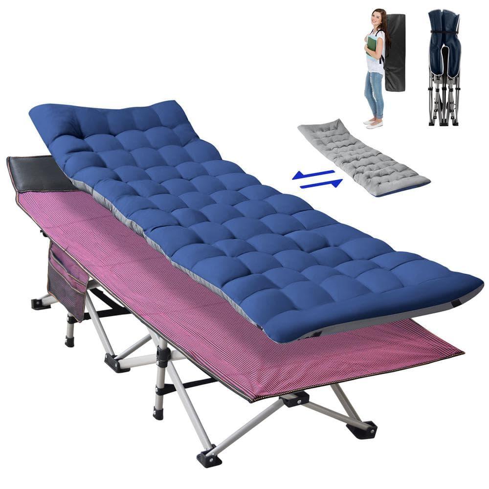 Suteck Folding Camping Cot Portable Outdoor Heavy Duty Sleeping Cot with Mattress and Carry Bag