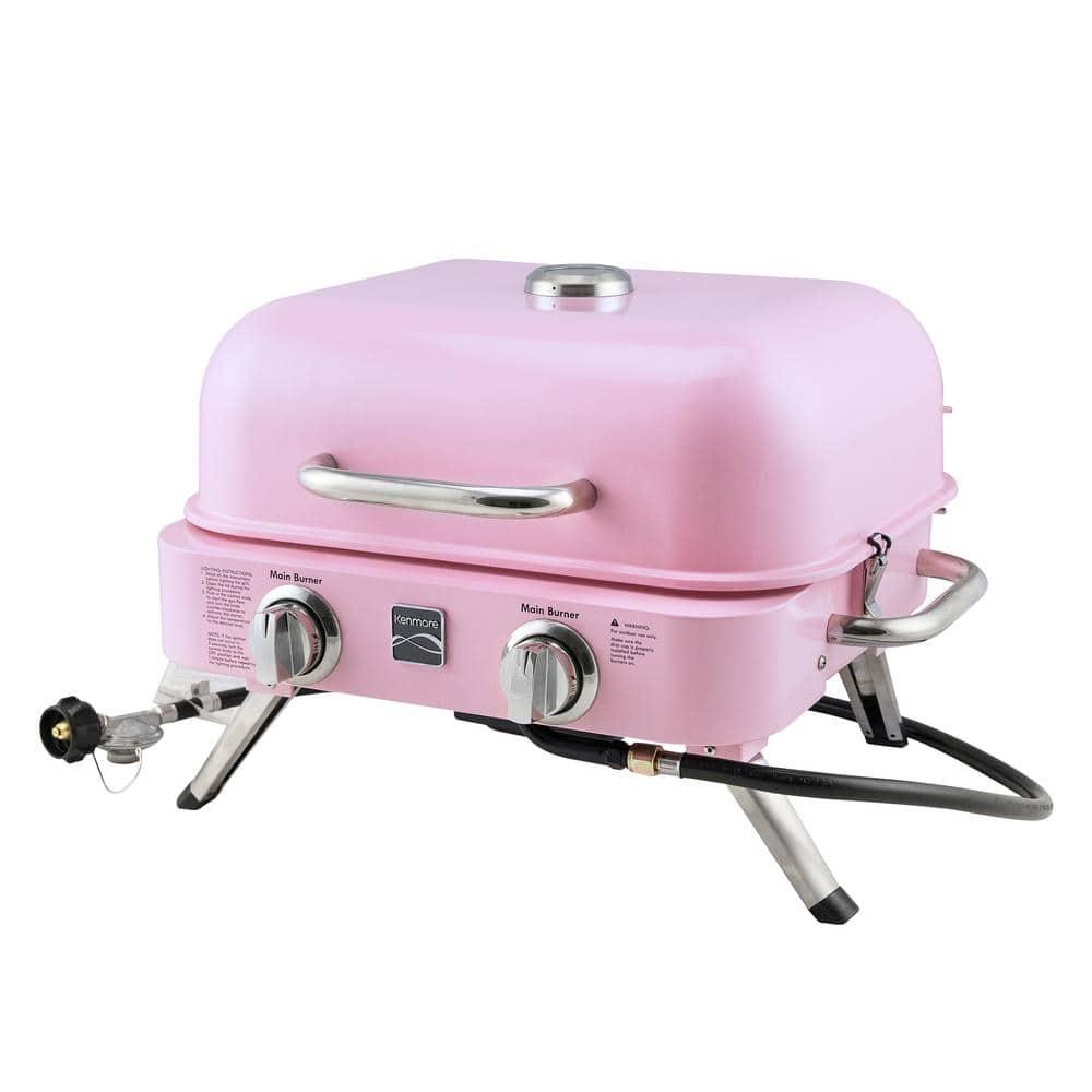 Kenmore 2-Burner Portable Tabletop Retro Gas Grill