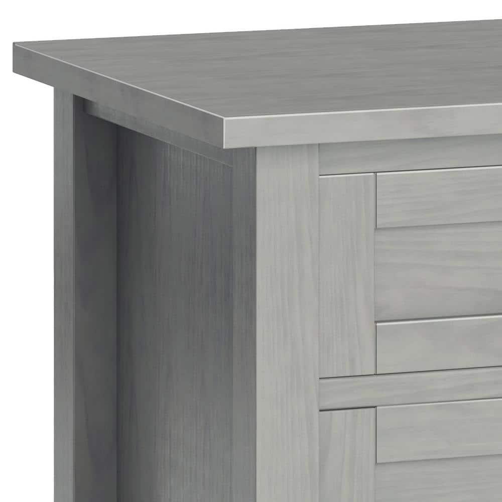Simpli Home Warm Shaker 24"W Solid Wood Bedside Table with Two Drawers & Reviews | Wayfair