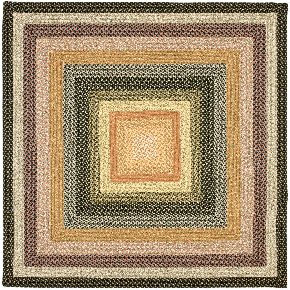 Braided BRD308 Hand Woven Area Rug - Multi - 9'x9' - Safavieh.