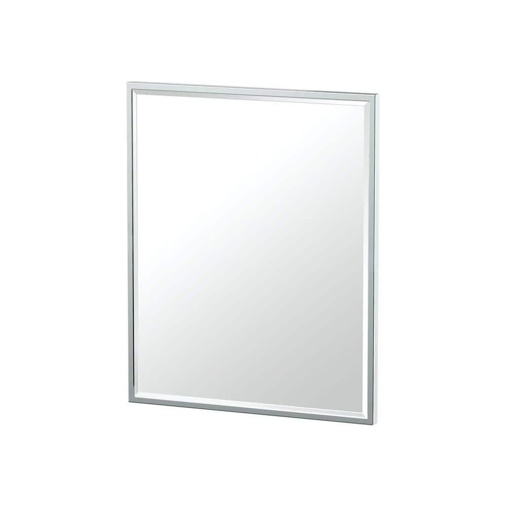 Modern Wall Mount Framed Rectangle Bathroom Vanity Mirror | Decorative Beveled MirrorFor Bedroom, Entryway, Livingroom | Mount Landscape or Portrait