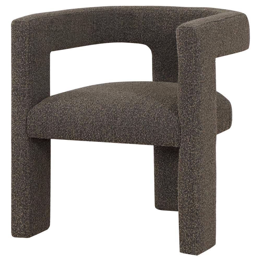 Coaster Petra Modern Fabric Upholstered Accent Side Chair Chocolate Brown