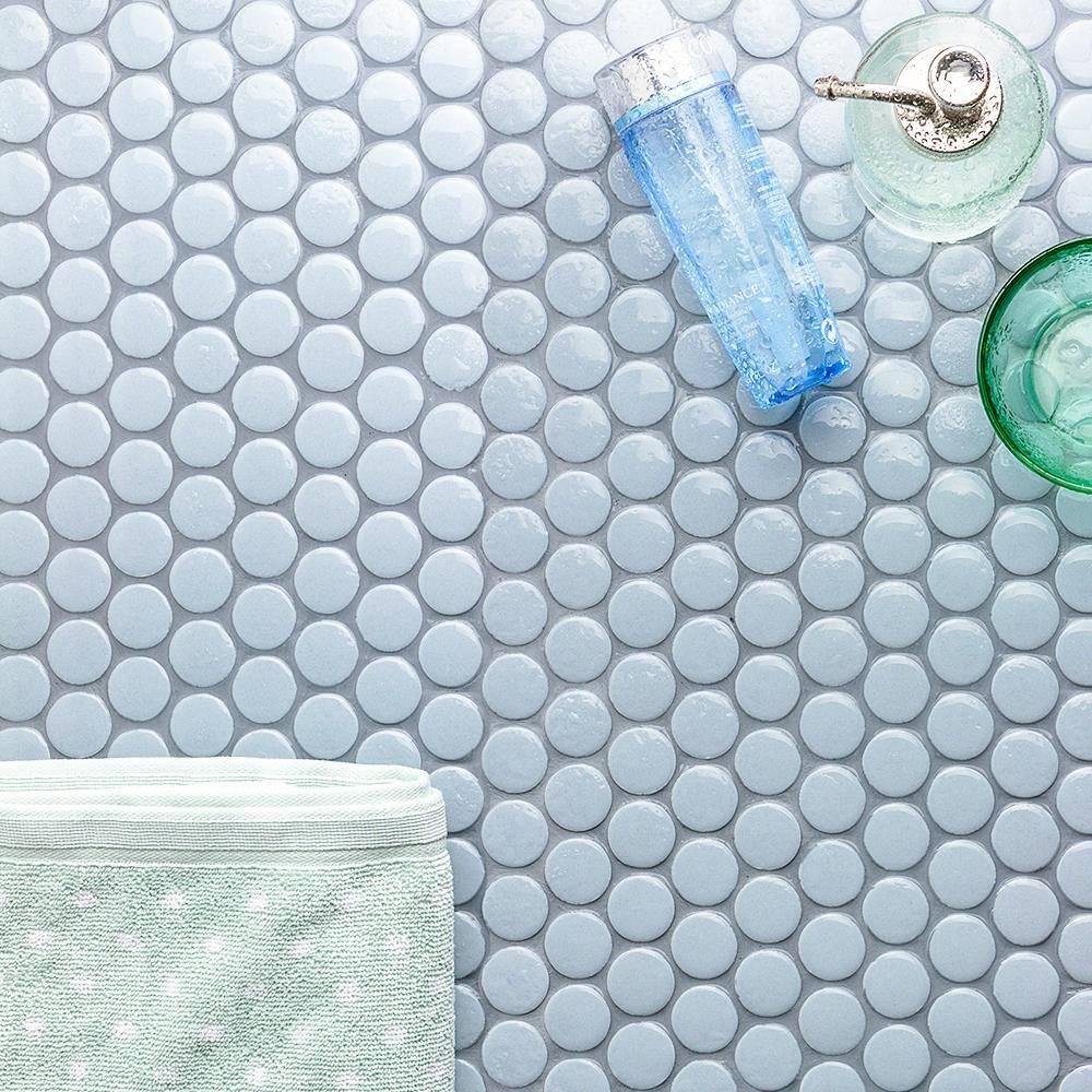 Zen 12.32'' W x 12.99'' L Ceramic Penny Round Mosaic Floor and Wall Tile (1.11 sq. ft./ each)