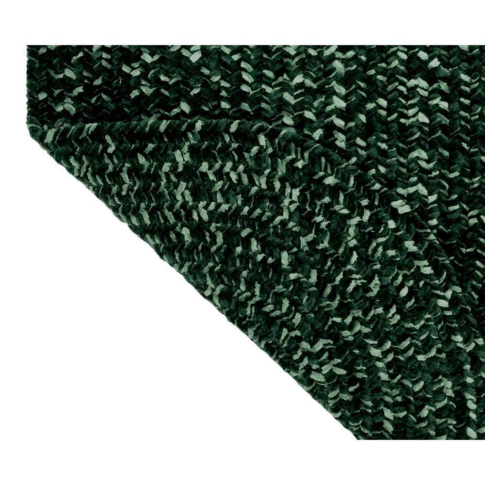 Better Trends Chenille Tweed Braid Collection is Durable and Stain Resistant Reversible Indoor Area Utility Rug 100% Polyester in Vibrant Colors, 96" x 120" Oval, Diluth & Emerald