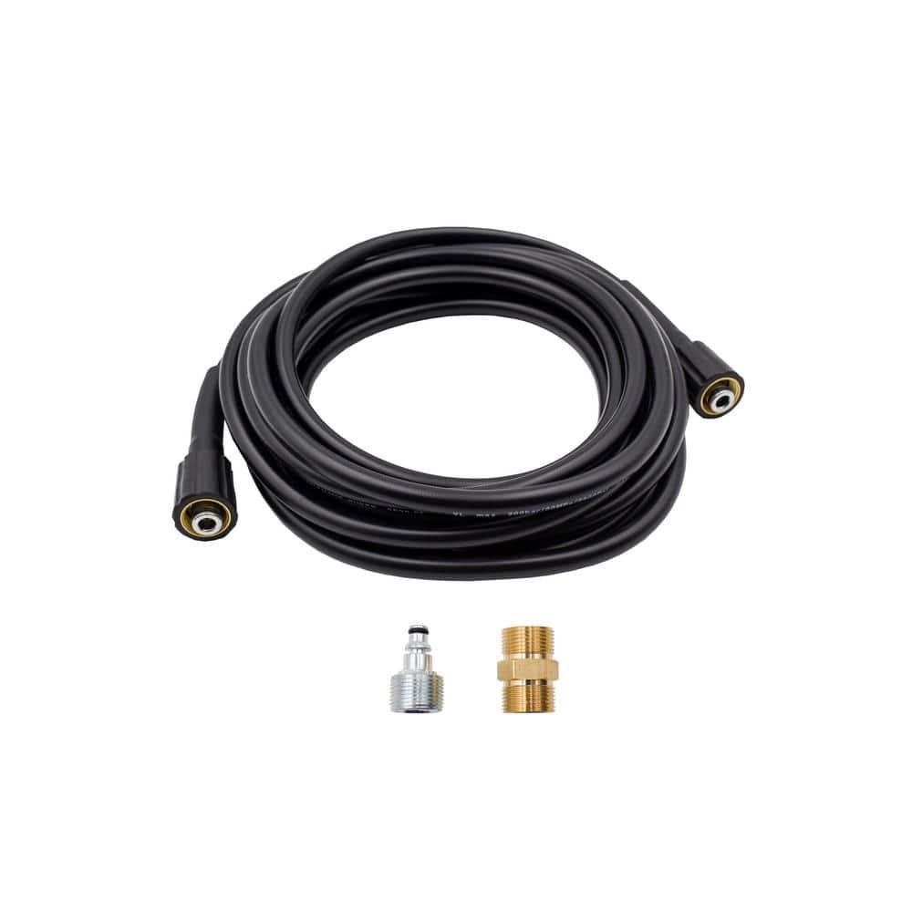 AR Blue Clean Pressure Washer Hose Kit, with 300 Series & Garden Hose Transfer Adapter