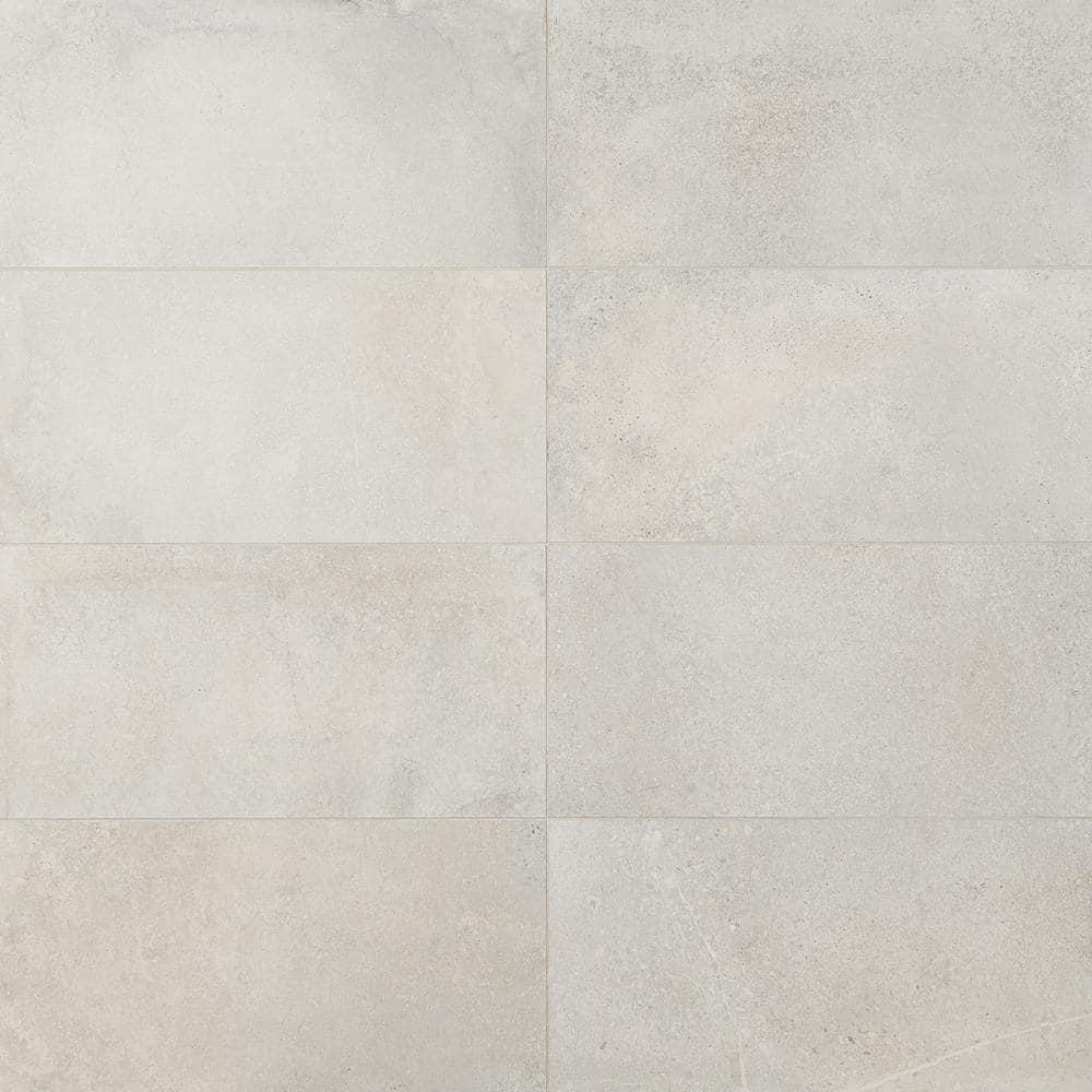 Large Format 12" x 24" Porcelain Concrete Look Wall & Floor Tile