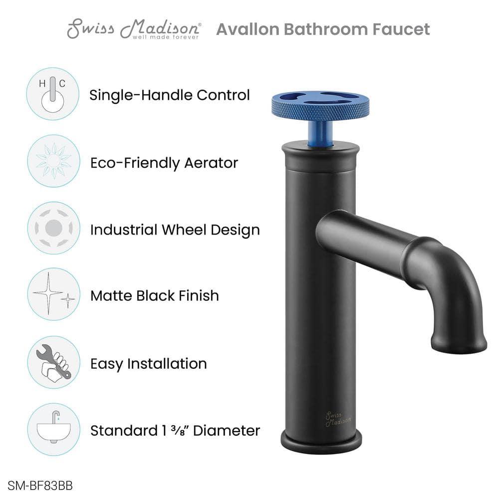 Avallon Single Hole, Single-Handle Wheel, Bathroom Faucet