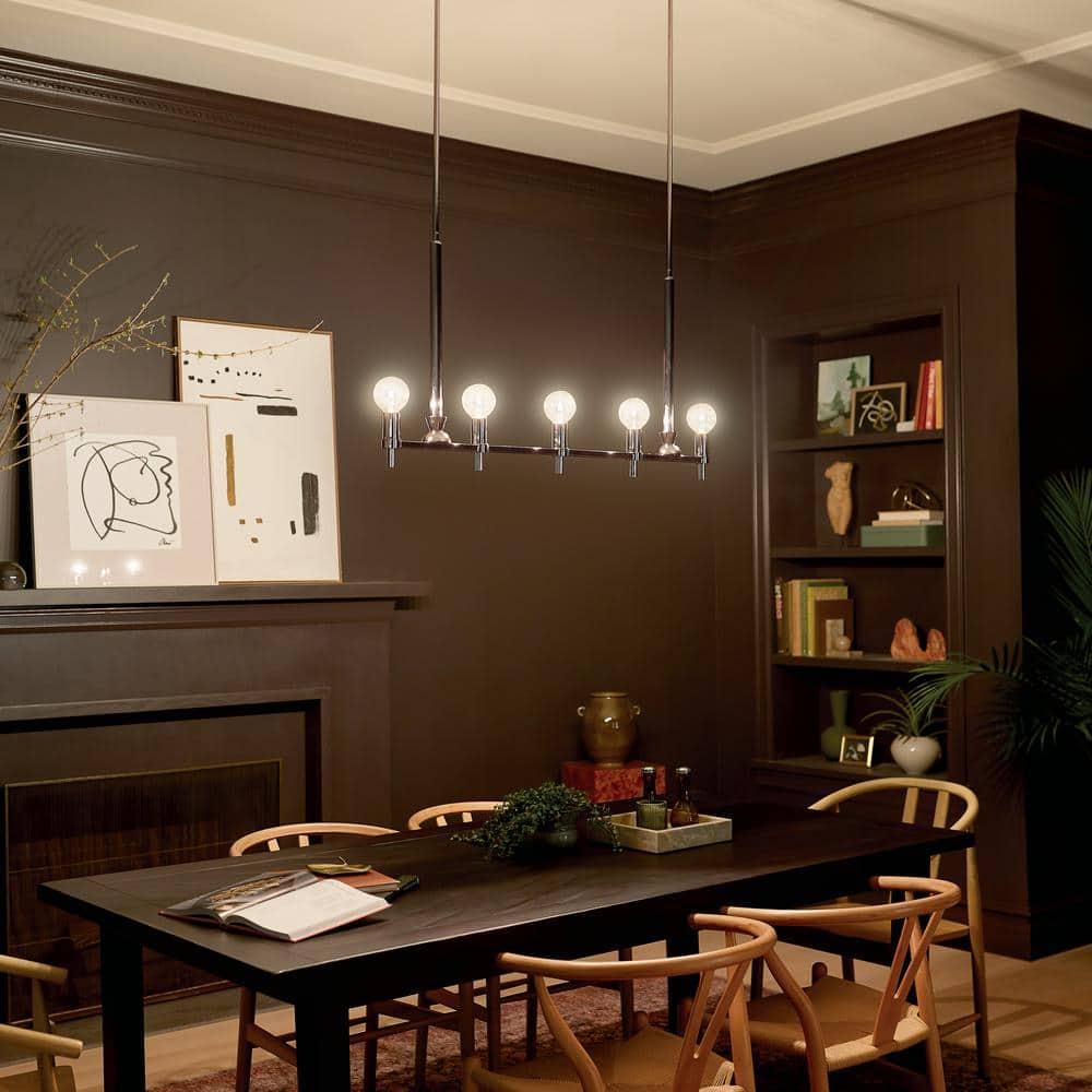 Kichler Lighting Torvee 5 - Light Chandelier in  Nickel Textured