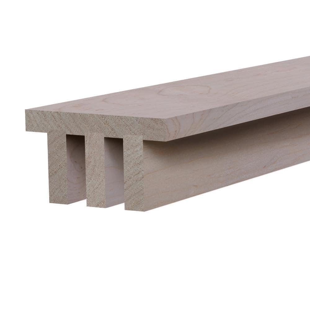 Natural Industrial Slat Beam 5-1/2"X3-1/8"X92"