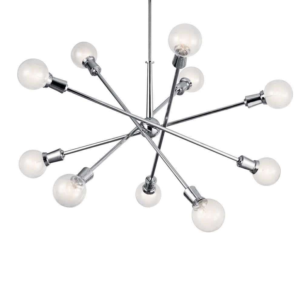 Kichler Lighting Armstrong 10 - Light Chandelier in  Chrome