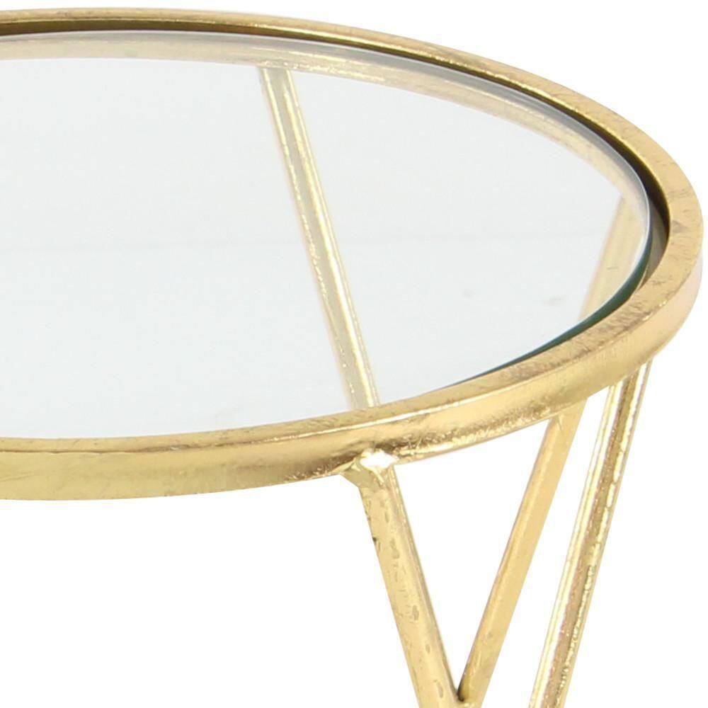 Mercer41 Minehead Glass Top Nesting Tables