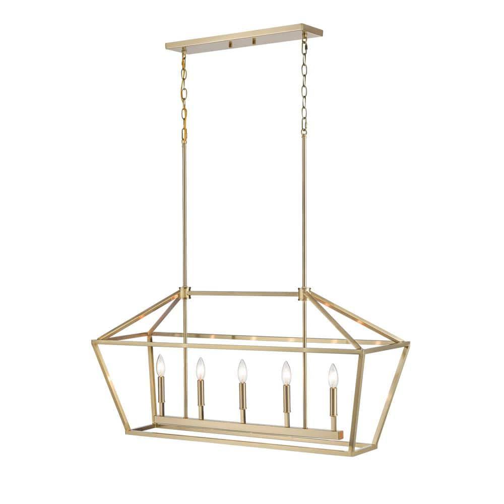 Millennium Lighting 5 - Light Pendant in  Modern Gold