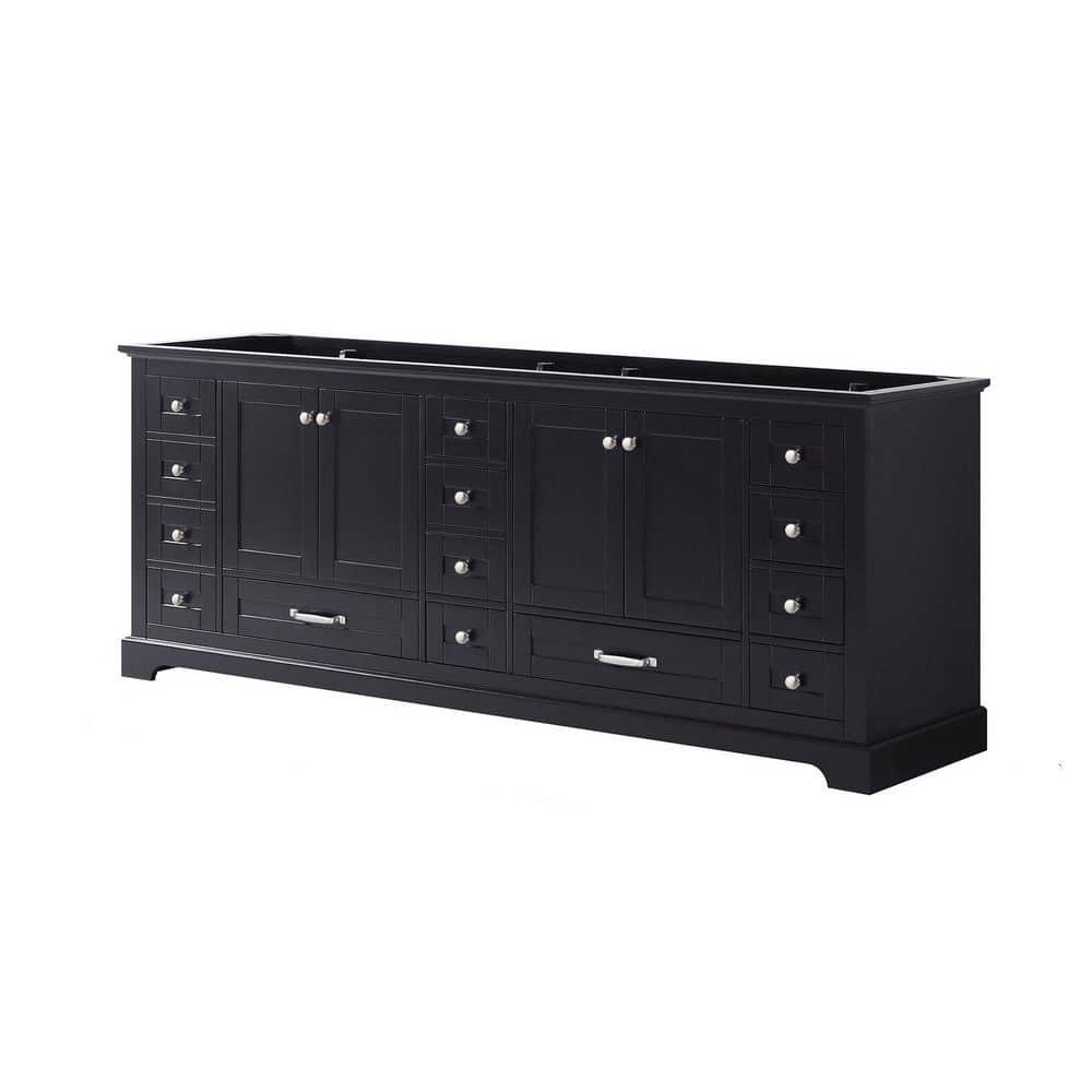 Lexora Dukes 84" Double Bathroom Vanity Base Only
