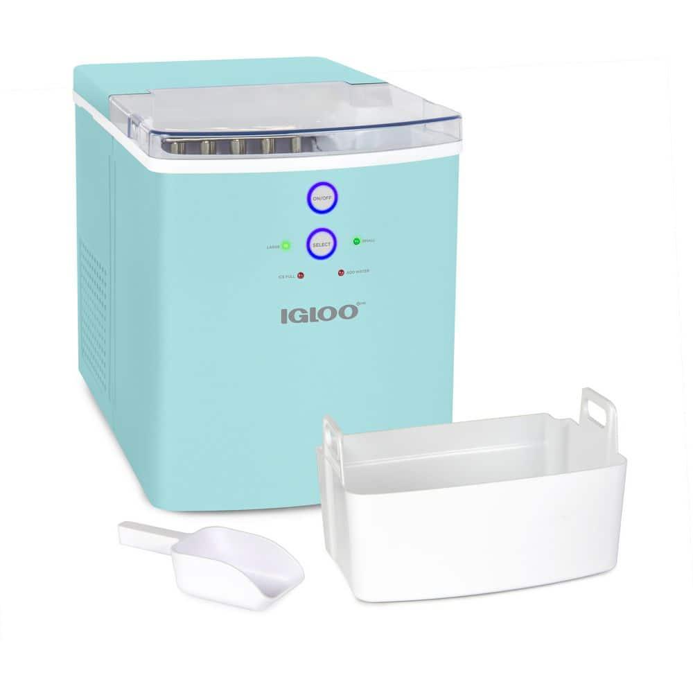 Igloo 33-Pound Automatic Portable Countertop Ice Maker Machine, Aqua