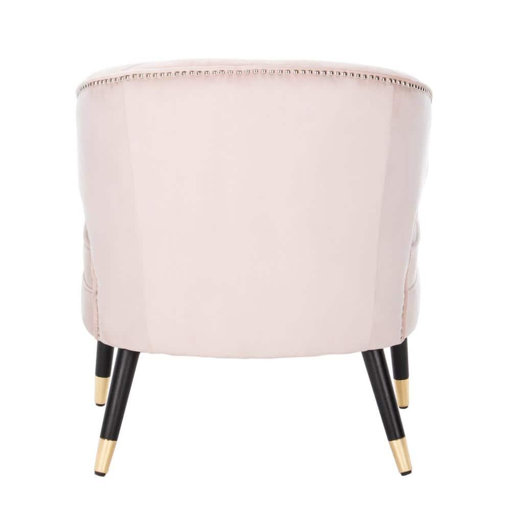 Stazia Wingback Accent Chair - ACH4502 - Blush/Black - Safavieh