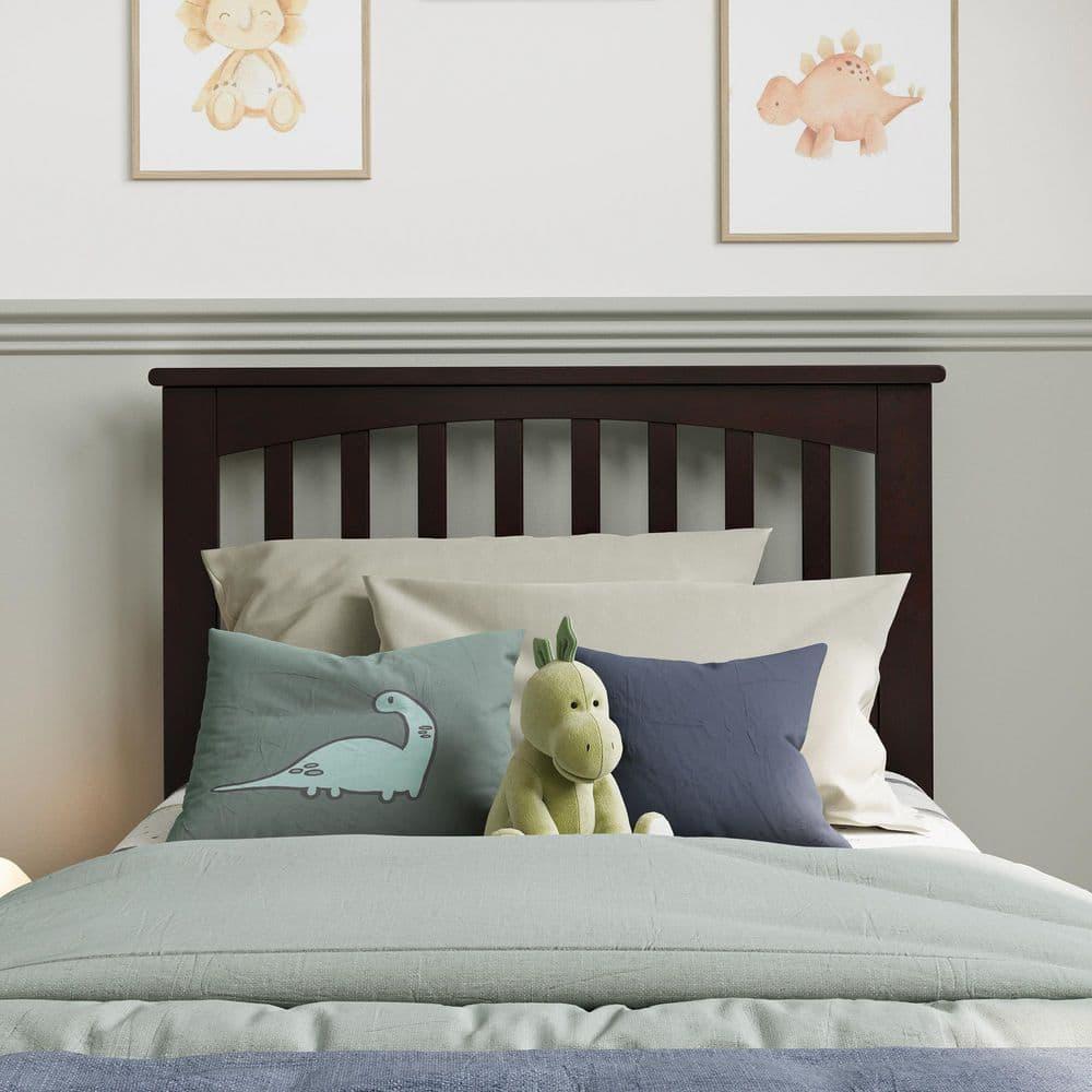 AFI Furnishings Mission Twin Headboard with Turbo Charger in Espresso