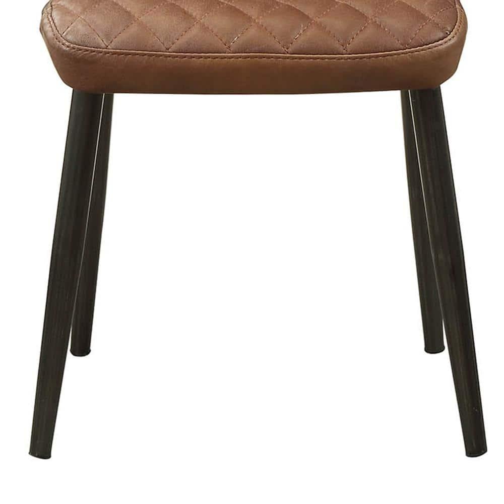 17 Stories 19'' H Genuine Leather Upholstered Side Chair (Set of 2)