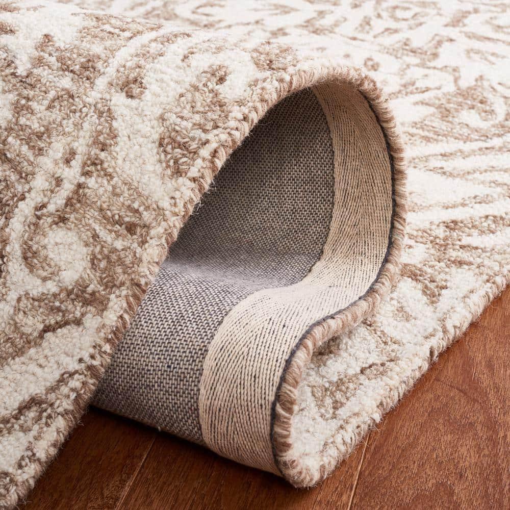 Abstract ABT204 Handmade Indoor Area Rug - Ivory/Beige - 8'x10' - Safavieh