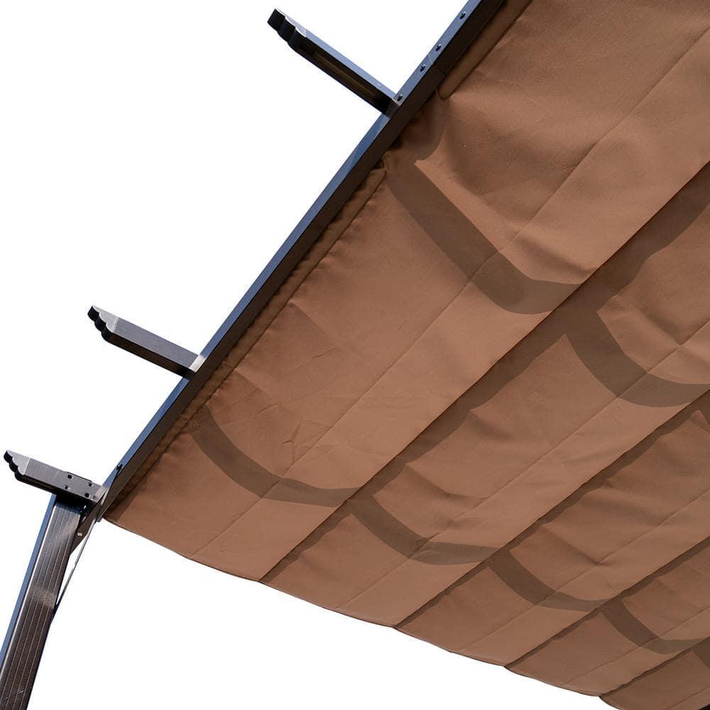 Outsunny Outsunny Pergola with Retractable Shade Canopy, Aluminum