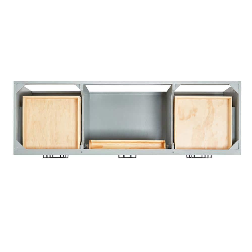 Ariel T066s-Bc Hepburn 66" Single Free Standing Vanity Cabinet Only - Grey