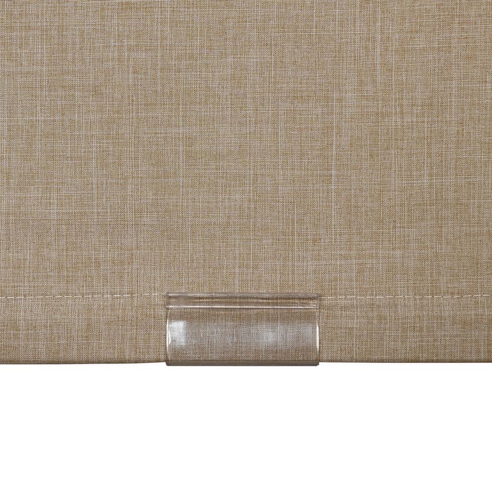 Home Basics  Cordless Blackout Fabric Roman Shades 23 inches - Linen