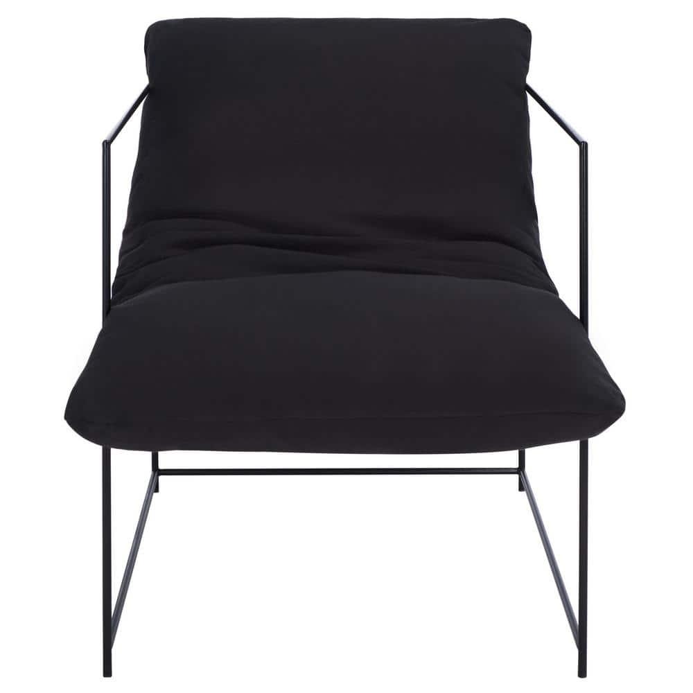 Portland Pillow Top Accent Chair - ACH4511 - Black/Black - Safavieh