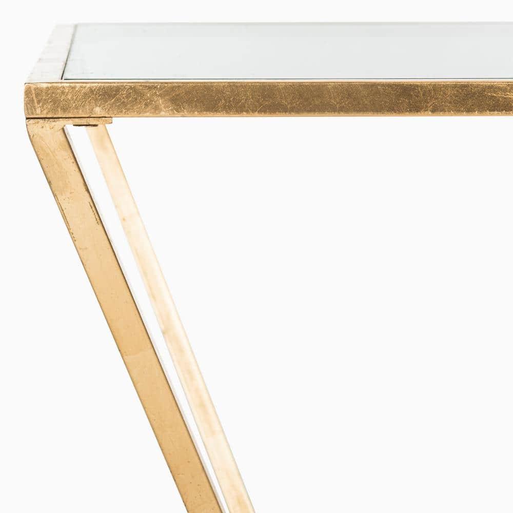 Allene Coffee Table - Gold/Clear - Safavieh