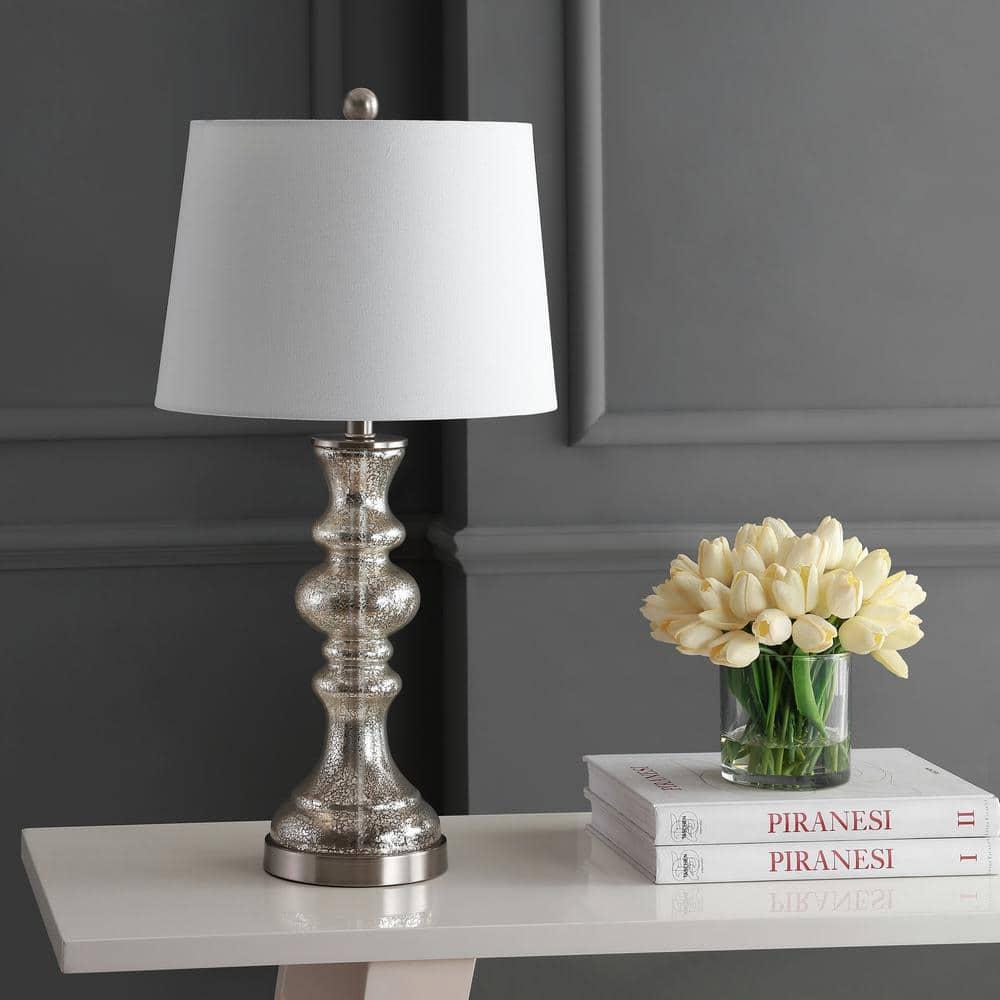 Jaiden Table Lamp - Silver/Ivory - Safavieh.