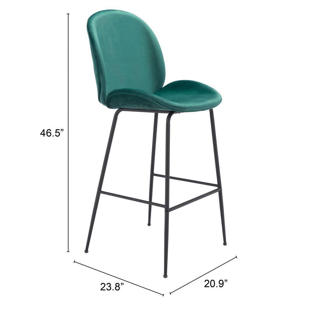 Zuo Miles Barstool Green