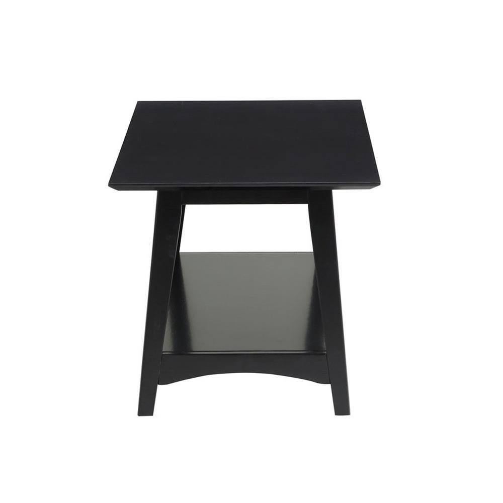 Convenience Concepts Alpine Coffee Table with Shelf, Black