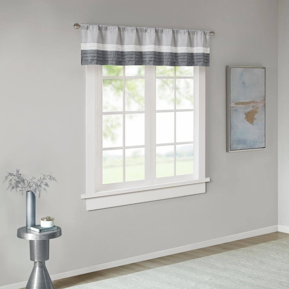 Madison Park Amherst Polyoni Pintuck Single Window Valance