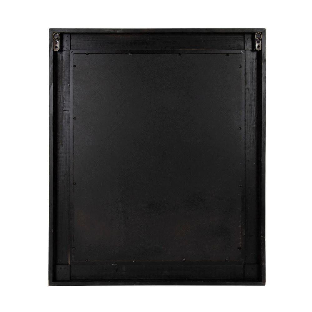 30" x 36" Garvey Wood Framed Wall Mirror White - Kate and Laurel: Modern Rectangle, No Assembly, Wall Mount