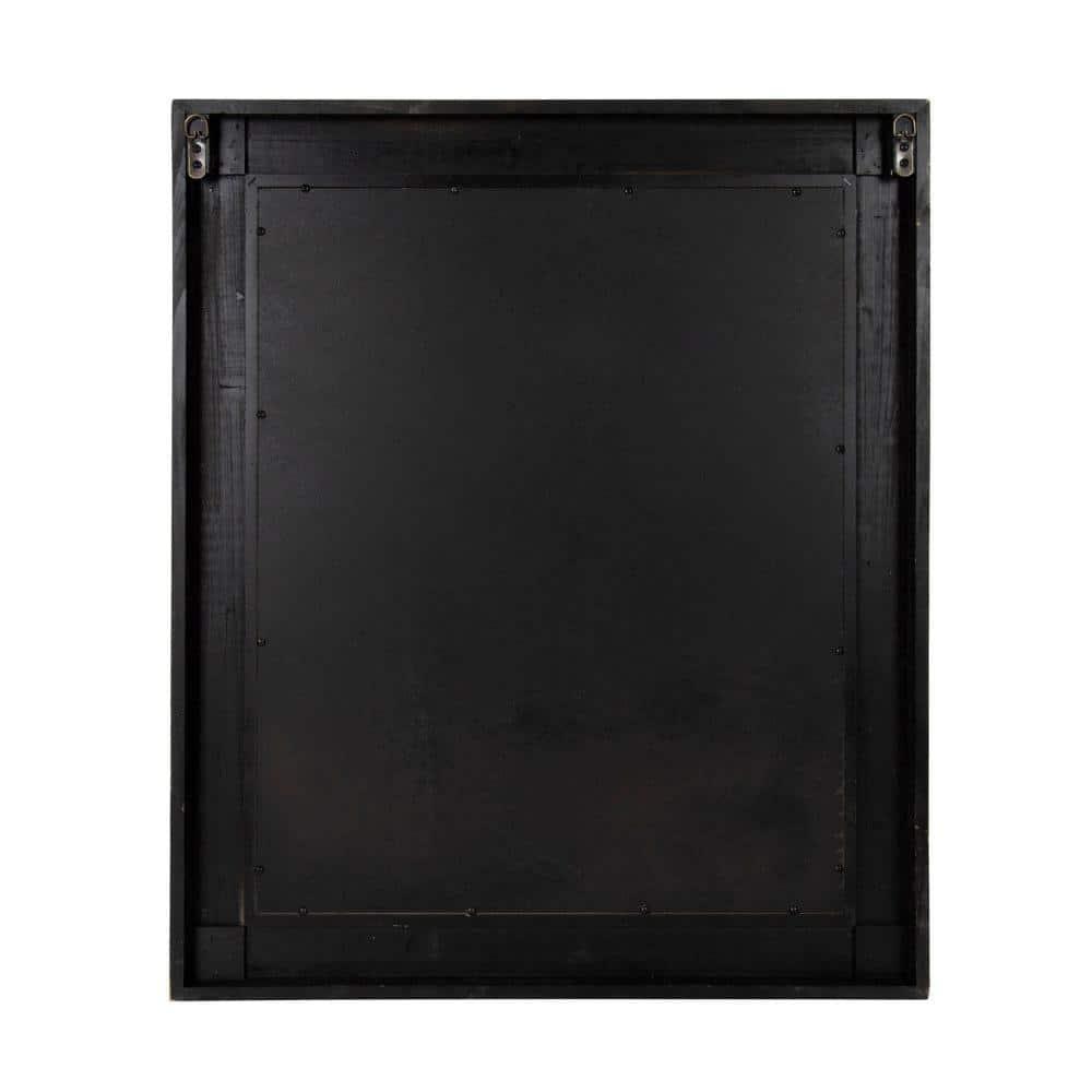 30" x 36" Garvey Wood Framed Wall Mirror Rustic Brown - Kate and Laurel