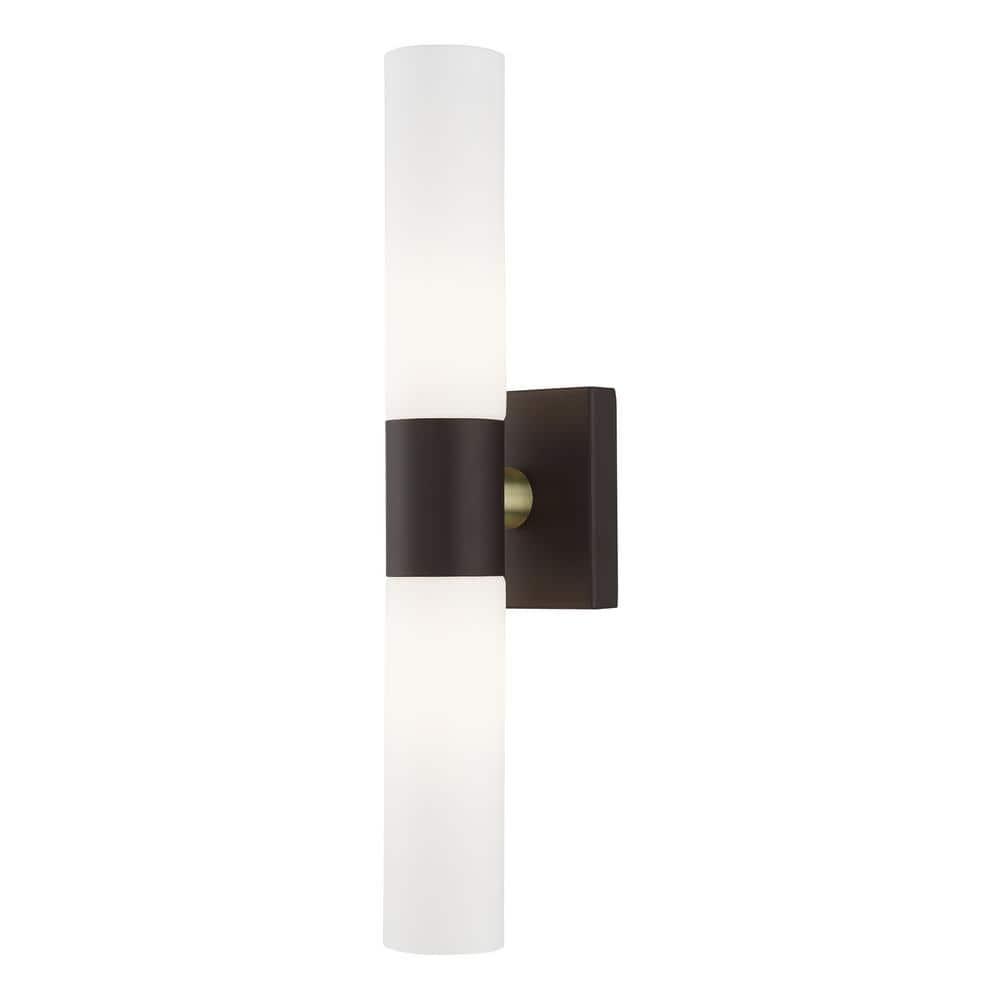 Livex Lighting Aero Bronze ADA 2-Light Vanity Sconce