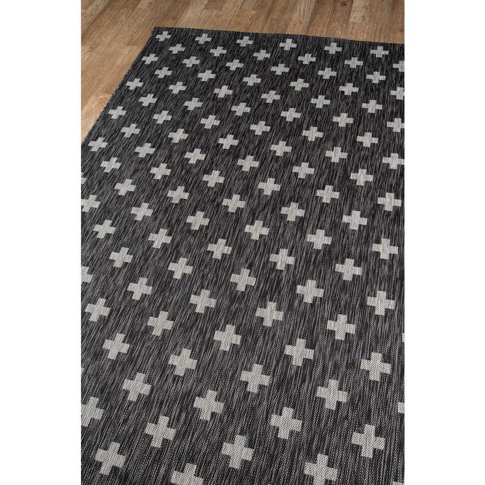 Umbria Black Indoor/Outdoor Rug
